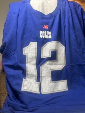 NFL Royal Blue Luck #12 Football Jersey